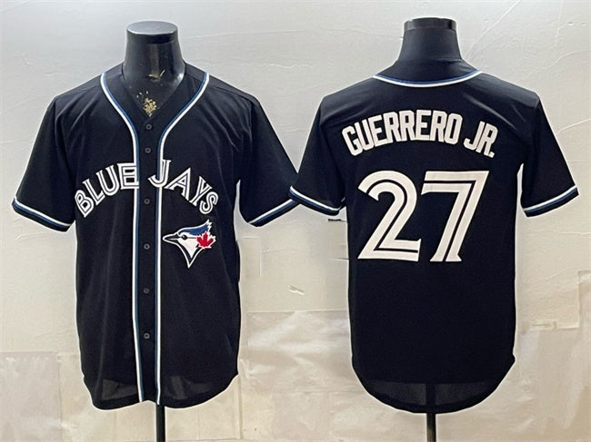 Toronto Blue Jays #27 Vladimir Guerrero Jr. 2026 Fashion Replica Black BFRAILEY Out Stitched Jersey