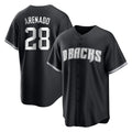 Arizona Diamondbacks #28 Nolan Arenado Player Black BFRAILEY Game Home Stitched Jerseys