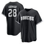 Arizona Diamondbacks #28 Nolan Arenado Player Black BFRAILEY Game Home Stitched Jerseys