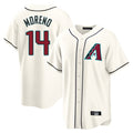 Arizona Diamondbacks #14 Gabriel Moreno Player Cream BFRAILEY Home Game Stitched Jerseys