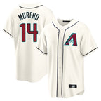 Arizona Diamondbacks #14 Gabriel Moreno Player Cream BFRAILEY Home Game Stitched Jerseys