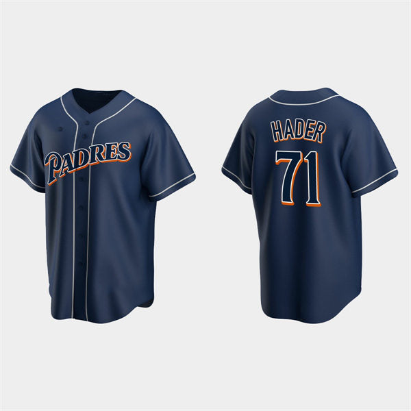 San Diego Padres #71 Josh Hader Navy BFRAILEY Cooperstown Collection Jersey