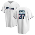 Miami Marlins #37 Anthony Bender Player White BFRAILEY Home Game Stitched Jerseys