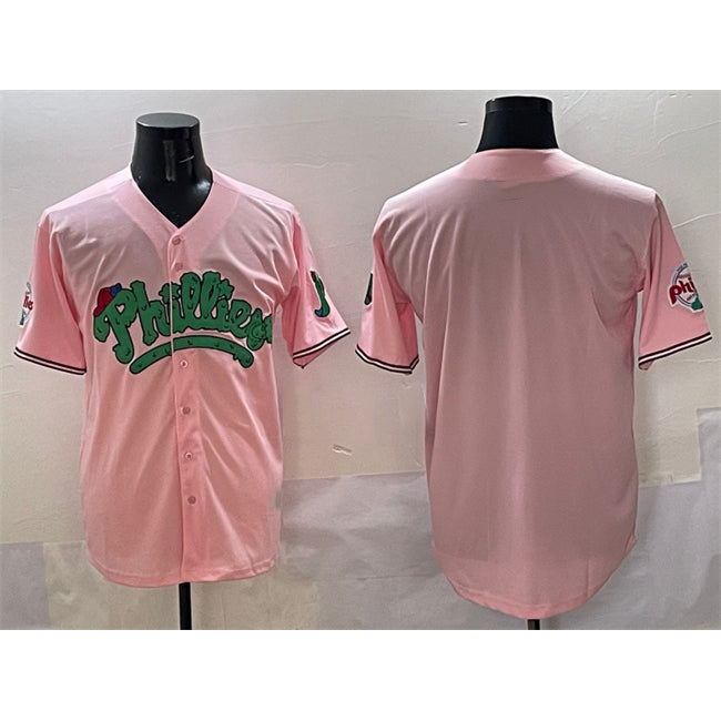 Philadelphia Phillies Blank Pink BFRAILEY Phanatic Limited Stitched Jersey