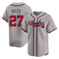 Atlanta Braves #27 Austin Riley Player Gray BFRAILEY Limited Home Game Stitched Jerseys