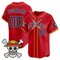 Custom Houston Astros x One Piece Red BFRAILEY Vapor Premier Limited Jersey - Stitched