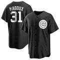 Chicago Cubs #31 Greg Maddux Player Black BFRAILEY Game Stitched Jerseys