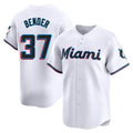 Miami Marlins #37 Anthony Bender Player White BFRAILEY Home Limited Stitched Jerseys