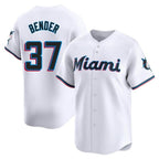 Miami Marlins #37 Anthony Bender Player White BFRAILEY Home Limited Stitched Jerseys