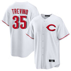 Cincinnati Reds #35 Jose Trevino Player White BFRAILEY Home Game Stitched Jerseys