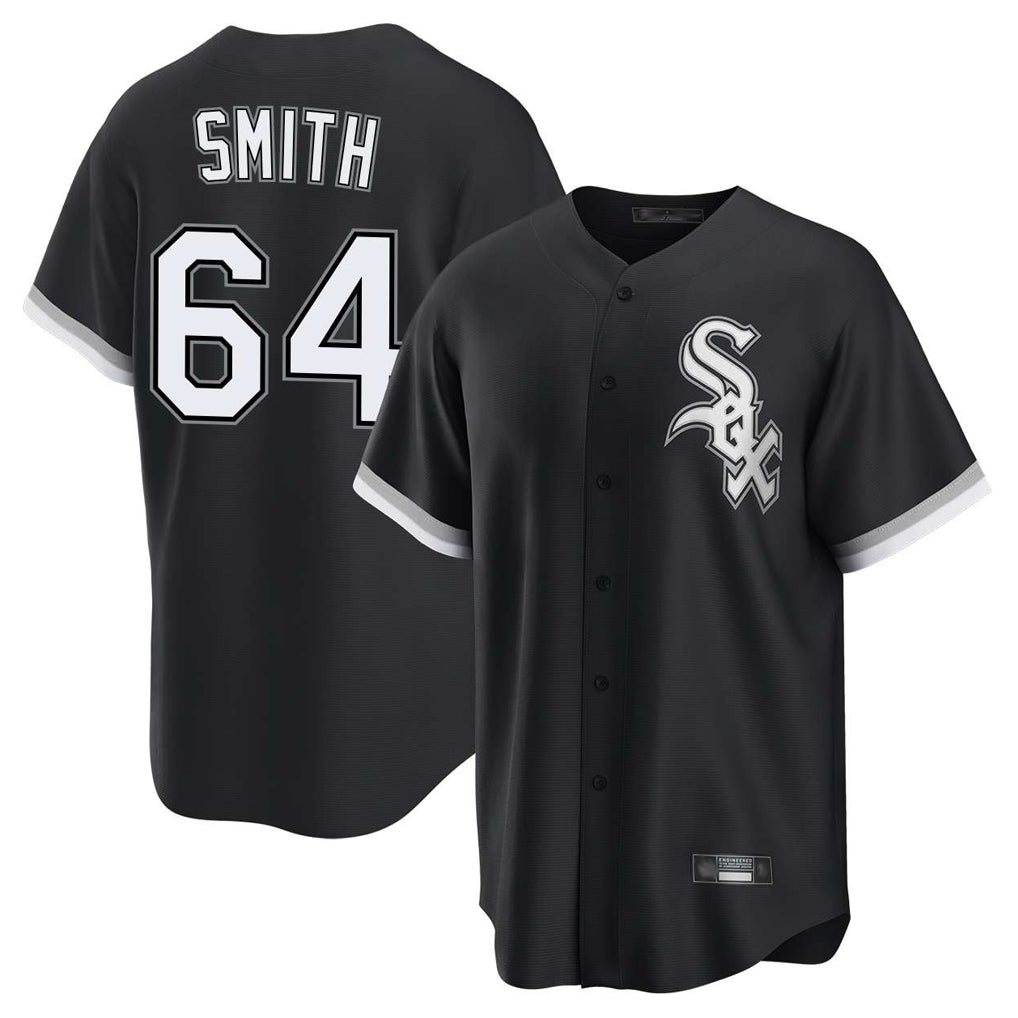 Chicago White Sox #64 Shane Smith Player Black BFRAILEY Home Game Stitched Jerseys