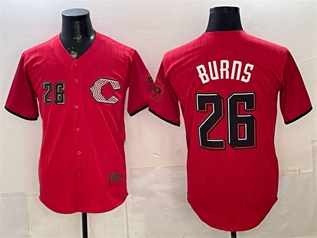 Cincinnati Reds #26 Chase Burns Red BFRAILEY 2026 City Connect Stadium Stitched Jersey