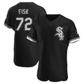 Chicago White Sox #72 Carlton Fisk Player Black BFRAILEY Limited Elite Home Stitched Jerseys