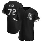 Chicago White Sox #72 Carlton Fisk Player Black BFRAILEY Limited Elite Home Stitched Jerseys