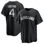 Cleveland Guardians #4 Brayan Rocchio Player Black BFRAILEY Home Game Stitched Jerseys