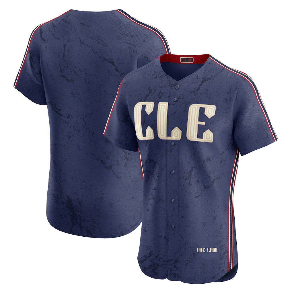 Cleveland Guardians Navy BFRAILEY City Connect Elite Jersey
