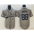 Chicago White Sox #88 Luis Robert Grey BFRAILEY Cool Base Stitched Jersey