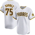 San Diego Padres #75 Robert Suarez White BFRAILEY 2024 Home Limited Stitched Jersey