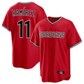 Cleveland Guardians #11 Jose Ramirez Player Red BFRAILEY Home Game Stitched Jerseys