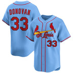 St. Louis Cardinals #33 Brendan Donovan Blue BFRAILEY Alternate Limited Stitched Jersey