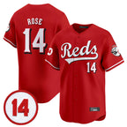 Cincinnati Reds #14 Pete Rose Player Red BFRAILEY Vapor Premier Limited Home Stitched Jerseys