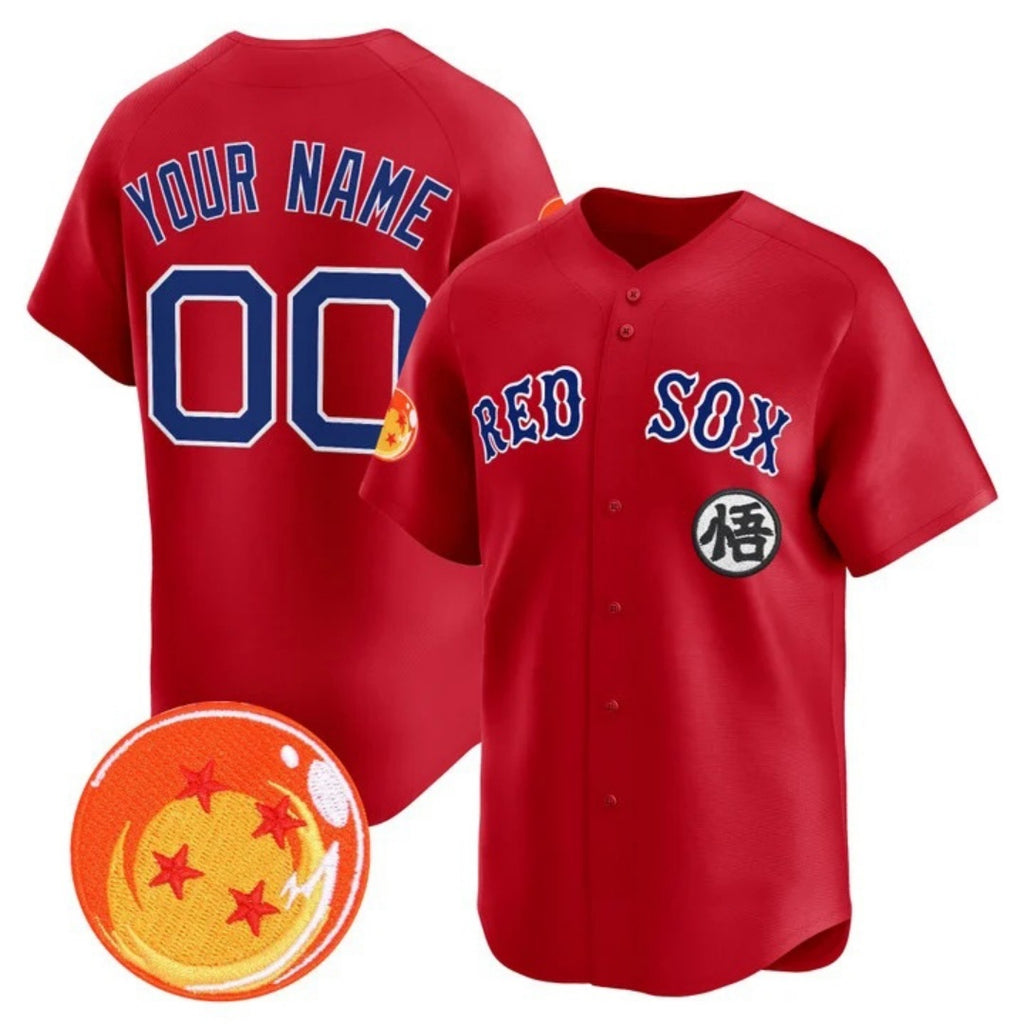 Custom Boston Red Sox x Dragon Ball Red BFRAILEY Vapor Premier Limited Jersey - All Stitched