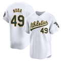 Oakland Athletics #49 Ryan Noda White BFRAILEY Home Limited Stitched Jersey