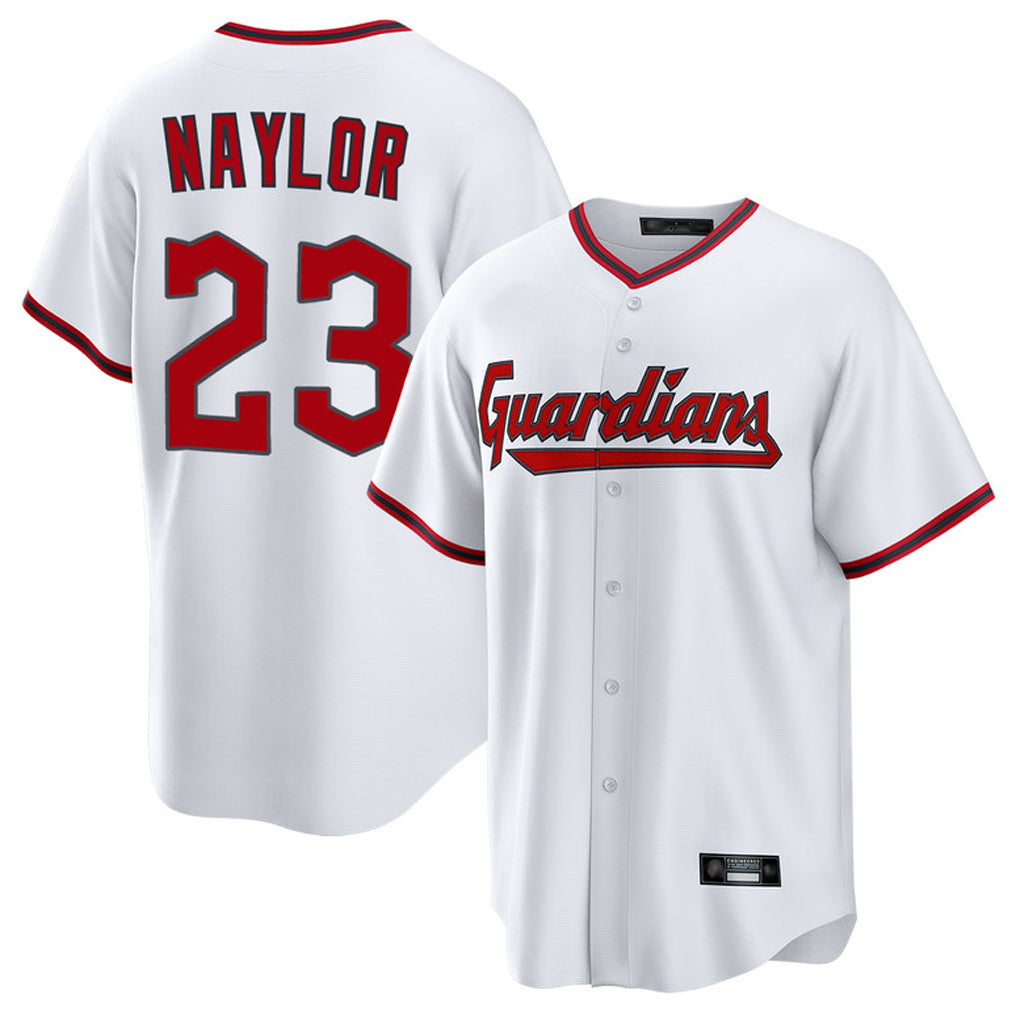 Cleveland Guardians #23 Bo Naylor Player White BFRAILEY Game Home Stitched Jerseys