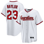 Cleveland Guardians #23 Bo Naylor Player White BFRAILEY Game Home Stitched Jerseys
