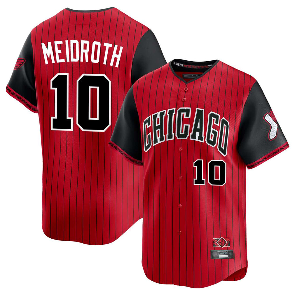 Chicago White Sox #10 Chase Meidroth Player Red BFRAILEY City Connect Limited Home Stitched Jerseys