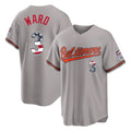 Baltimore Orioles #3 Taylor Ward Player Gray BFRAILEY USA 250 Fourth of July Home Game Stitched Jerseys