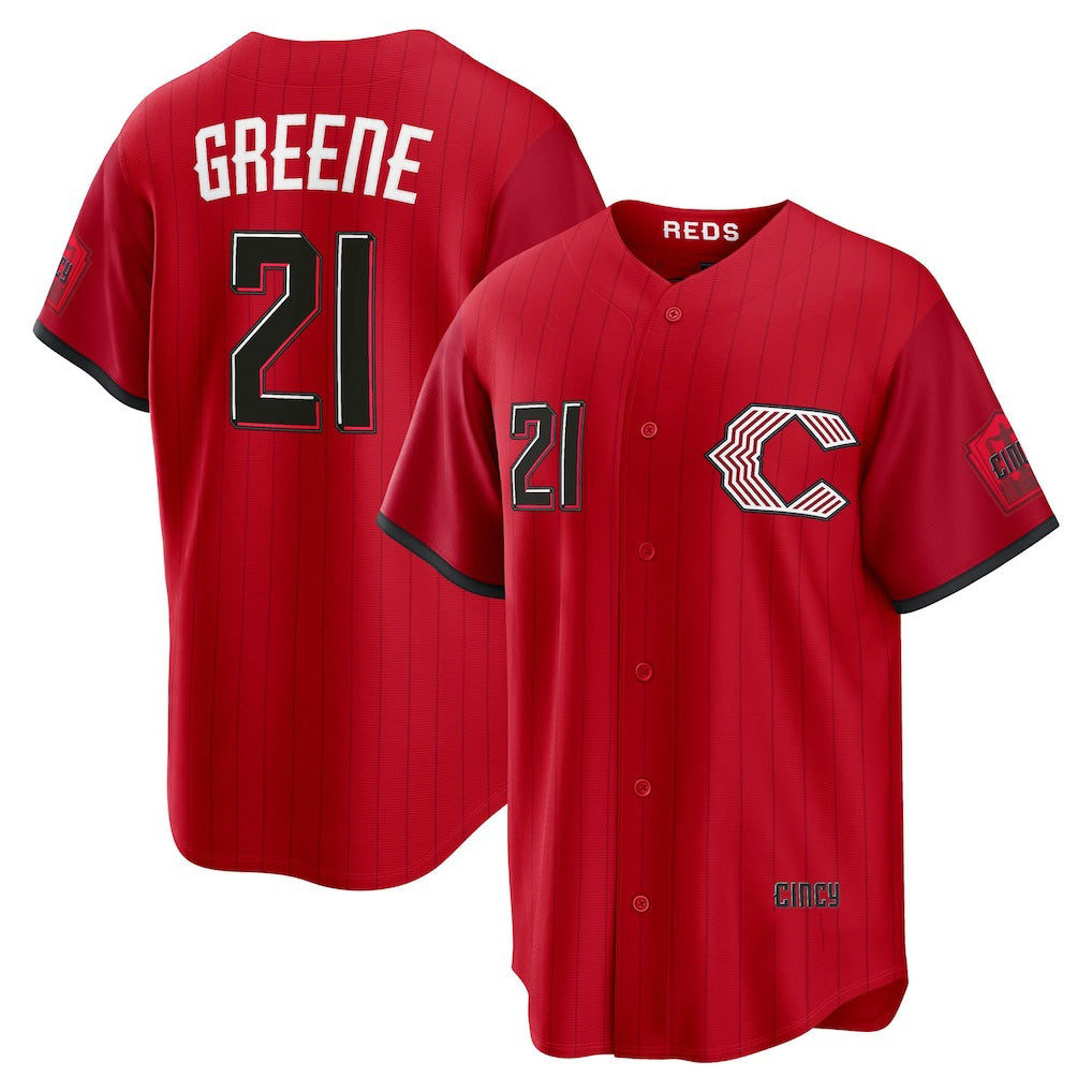 Cincinnati Reds #21 Hunter Greene Red BFRAILEY 2026 City Connect Stadium Jersey