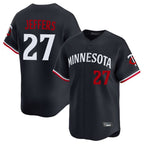 Minnesota Twins #27 Ryan Jeffers Player Navy BFRAILEYHome Limited Stitched Jerseys