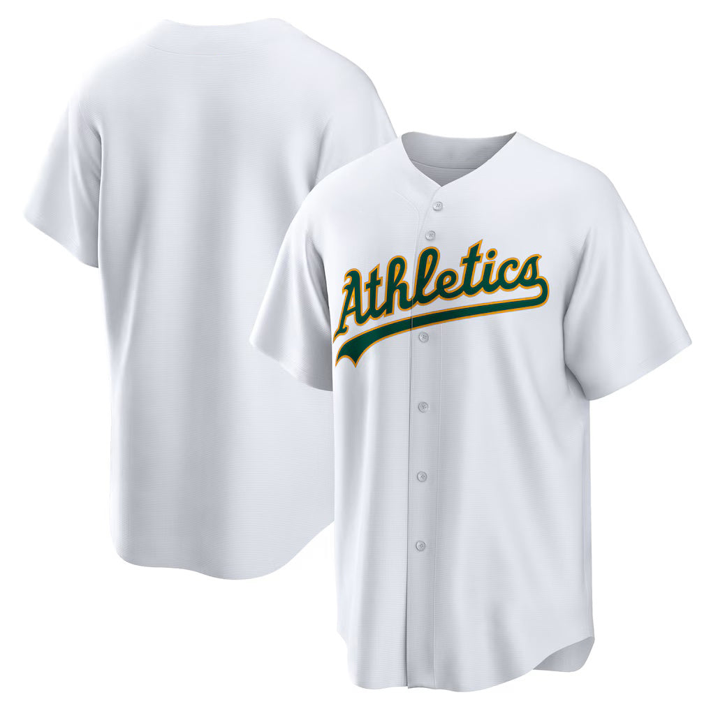 Oakland Athletics White BFRAILEY Home Replica Team Jersey