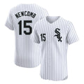 Chicago White Sox #15 Sean Newcomb Player White BFRAILEY Stripe Limited Elite Home Stitched Jerseys