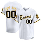 Custom Atlanta Braves Peaches n¡¯ Cream Vapor Premier Limited Jersey ¨C White BFRAILEY