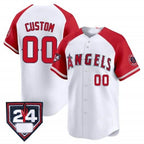 Custom Los Angeles Angels 2024 Spring Training Patch Vapor Premier Limited Jersey ¨C White BFRAILEY