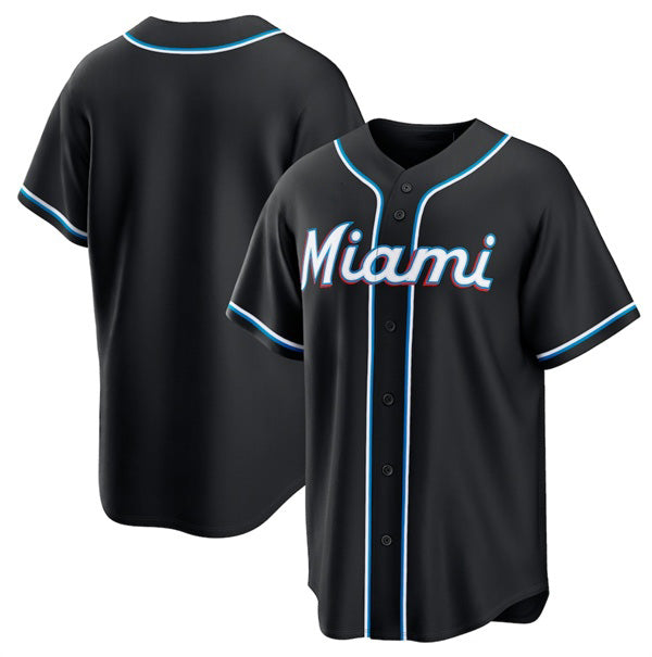 Miami Marlins Blank 2026 Black BFRAILEY Out Stitched Jersey