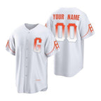Custom San Francisco Giants White BFRAILEY 2021 City Connect Cool Base Jersey