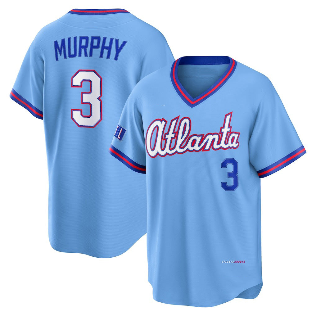 Atlanta Braves #3 Dale Murphy Powder Blue BFRAILEY 2026 City Connect Stadium Jersey