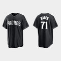 San Diego Padres #71 Josh Hader Black White BFRAILEY Collection Jersey