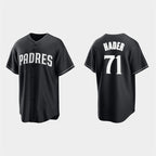 San Diego Padres #71 Josh Hader Black White BFRAILEY Collection Jersey