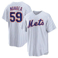 New York Mets #59 Sean Manaea White BFRAILEY Home Replica Jersey