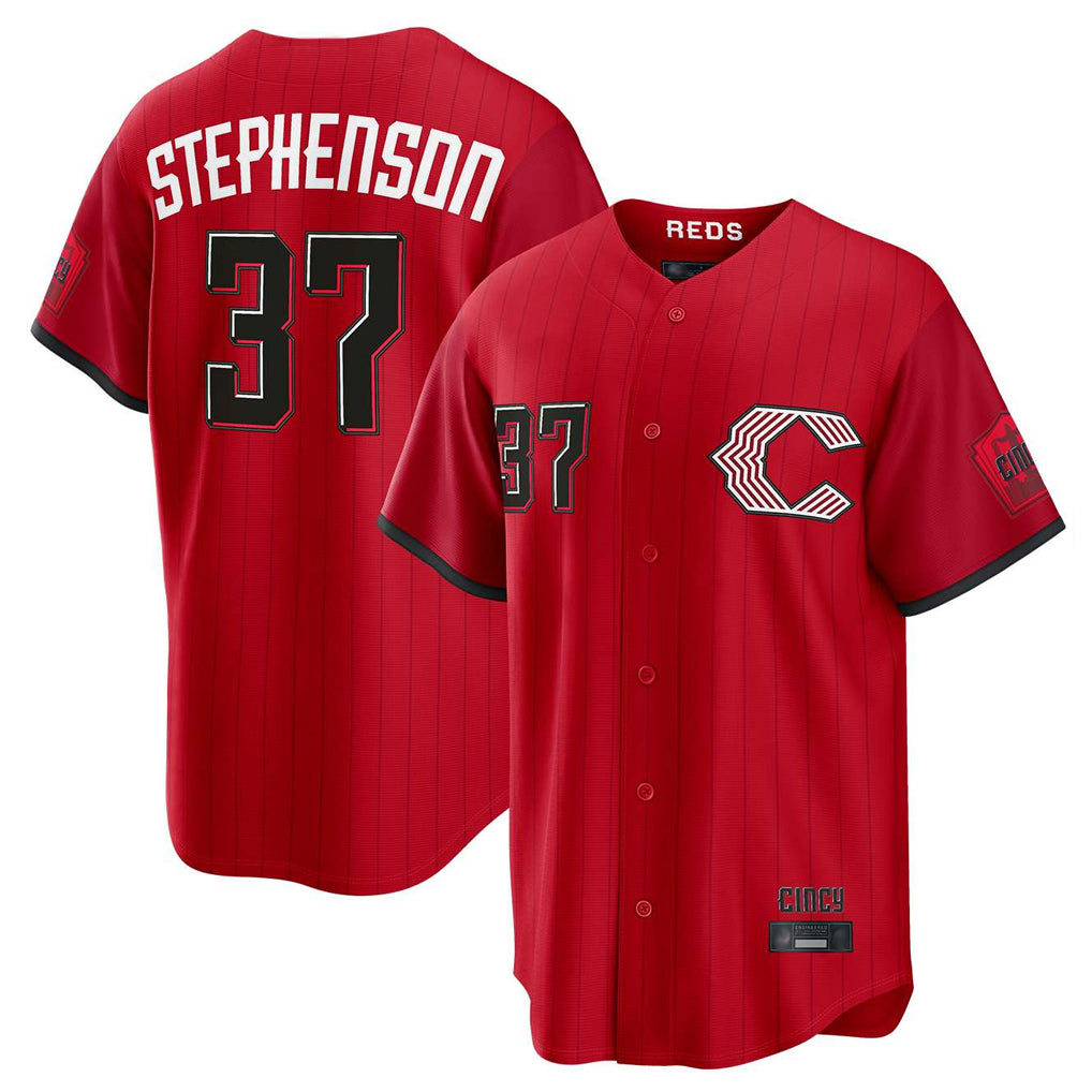 Cincinnati Reds #37 Tyler Stephenson Player Red BFRAILEY 2026 City Connect Home Game Stitched Jerseys