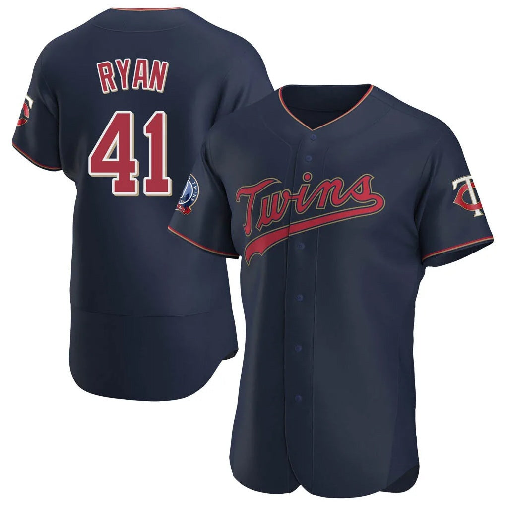 Minnesota Twins #41 Joe Ryan Player Navy BFRAILEY60th Home Limited Elite Stitched Jerseys
