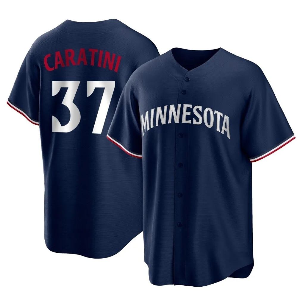 Minnesota Twins #37 Victor Caratini Player Navy BFRAILEYReplica Alternate Home Stitched Jerseys