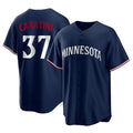 Minnesota Twins #37 Victor Caratini Player Navy BFRAILEYReplica Alternate Home Stitched Jerseys