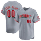 Custom Cincinnati Reds Active Player Gray BFRAILEY Away Limited Stitched Jersey