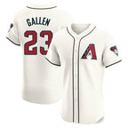 Arizona Diamondbacks #23 Zac Gallen Player Cream BFRAILEY Limited Elite Home Game Stitched Jerseys