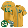 Custom Oakland Athletics Gold BFRAILEY Jersey - Personalized